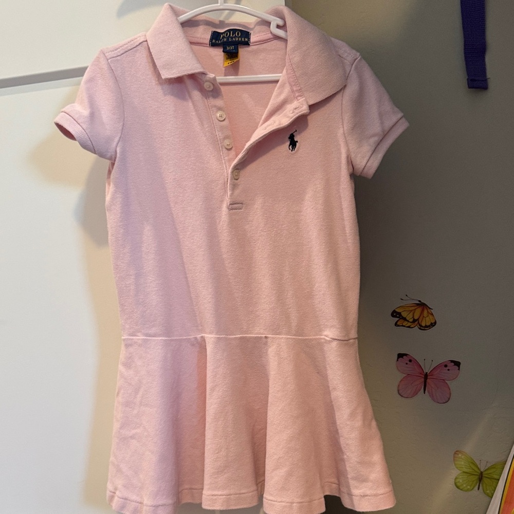 Ralph Lauren Light Pink Kids Polo Dress